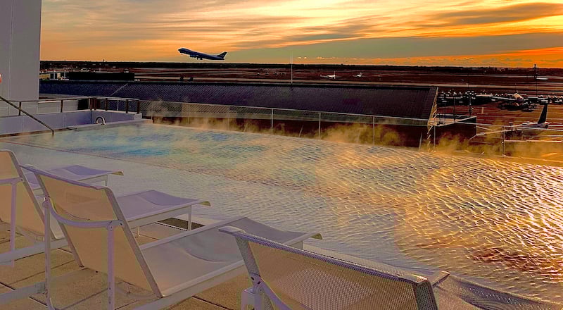  The views are as hot as the pool. Photo by Suellen Parker.